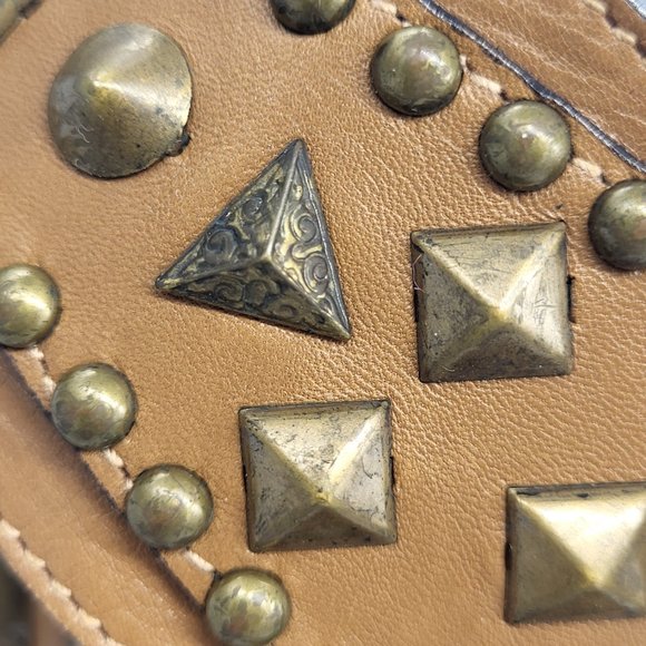 Escada Studded Leather Belt